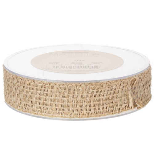 Dekoband Jute Natur 25mm Juteband Geschenkband rustikal 10m | Floristik24.de