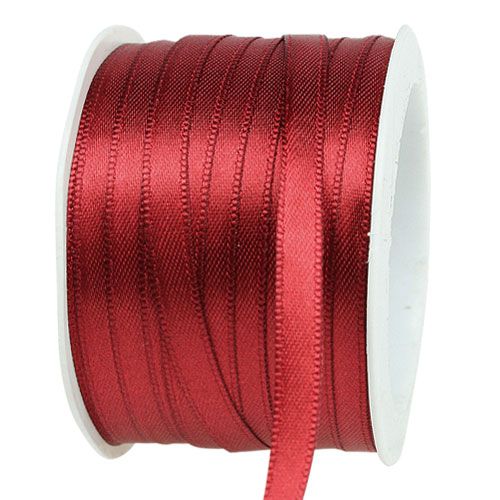 Satinband Geschenkband Bordeaux Doppelsatin 6mm 50m
