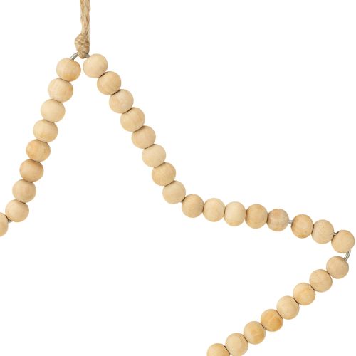 Artikel Dekohänger Weihnachten Holzperlen Herz Stern Baum H20cm 3St
