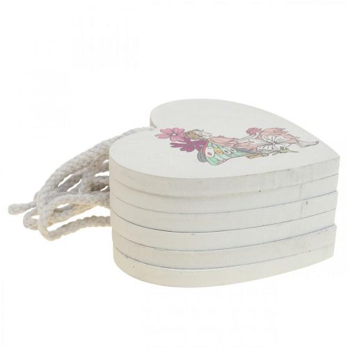 Artikel Dekoherz zum Hängen, Herz Elfen Anhänger Deko 12cm 6St