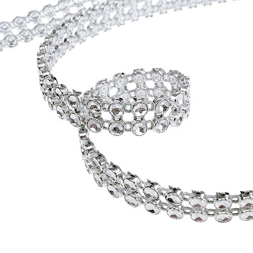 Artikel Dekorationsband Silber, glänzend 10mm 4m