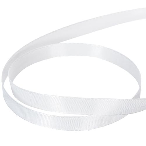 Artikel Dekorationsband Taftband Band Weiß 10mm 50m