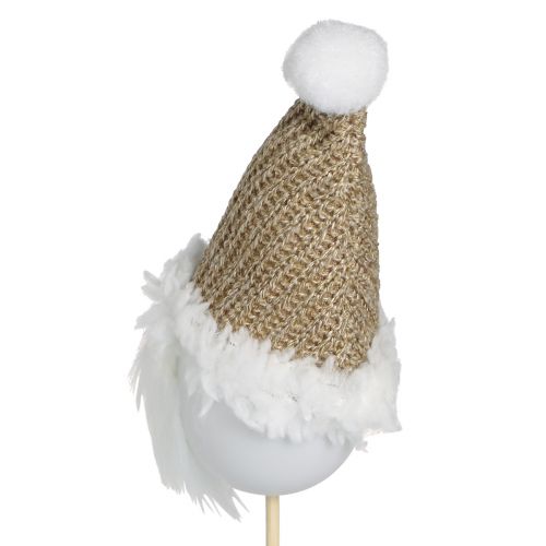 Artikel Dekostecker Wichtel Weihnachten Weiß Braun 4x11cm 4 St