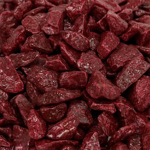 Floristik24 Dekosteine 9mm - 13mm 2kg Burgund