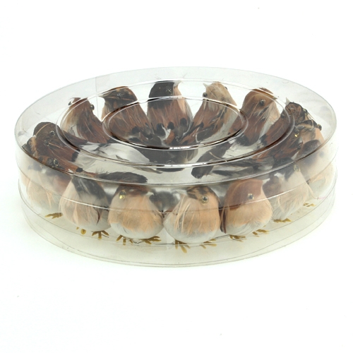 Artikel Dekovögel 9cm am Draht 16 St