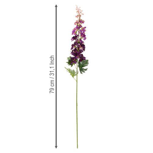 Artikel Dekoratives Delphinium als Kunstblume für stilvolle florale Akzente 79cm 3St