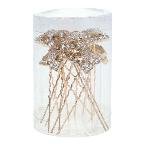 Artikel Diamantnadel Hochzeitsdeko Gold 7cm 9 St