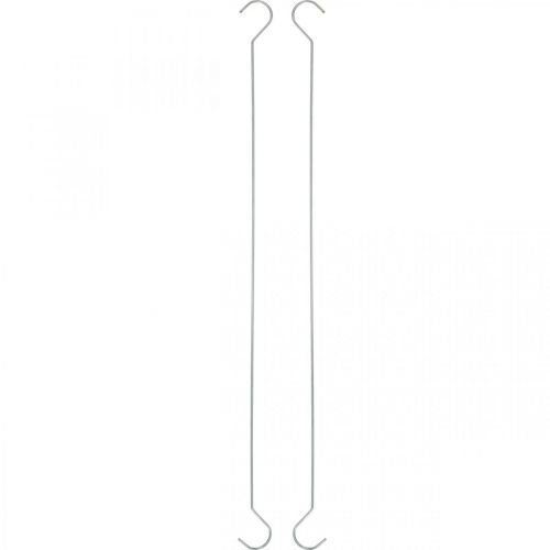 Artikel Metall-Haken, Doppelhaken Silbern XL L40cm 5St