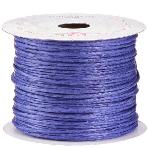 Floristik24 Draht umwickelt 50m Dunkelblau