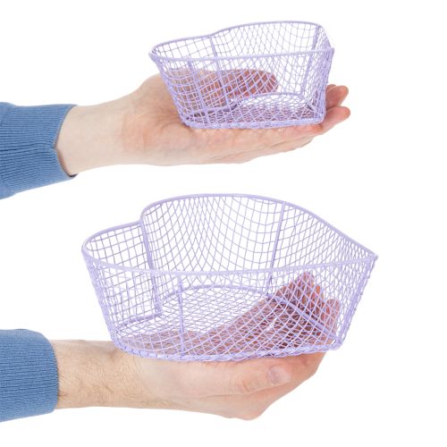 Drahtkörbe Herzform Drahtherz zur Dekoration und Organisation 20cm Set mit 4St | Floristik24.de