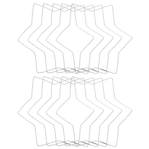Artikel Drahtstern Wellenring Draht Sterne für Kränze 30cm 10 St