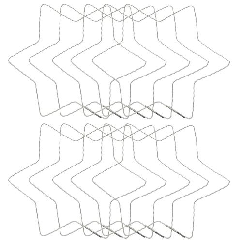 Artikel Drahtstern Wellenring Sterne für Weihnachtskranz 20cm 10 St