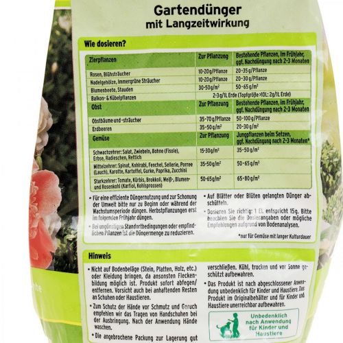 Artikel Dünger Substral Gartendünger mit Langzeitwirkung 2,5kg