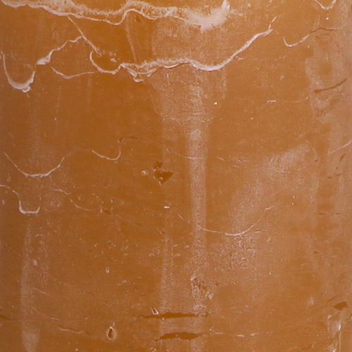 Artikel Durchgefärbte Kerzen Karamell Stumpenkerzen 60×80mm 4 St