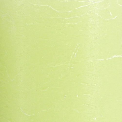 Artikel Durchgefärbte Kerzen Lime Grün​​​​​​​ Stumpenkerzen 70×120mm 4 St
