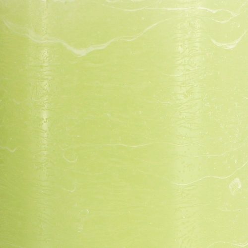 Artikel Durchgefärbte Kerzen Lime Grün​​​​​​​ Stumpenkerzen 85×150mm 2 St