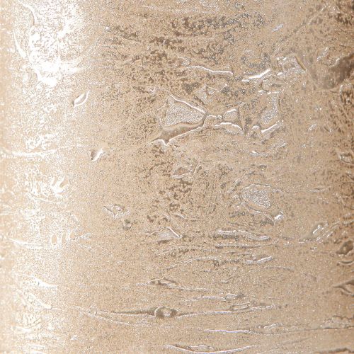 Artikel Durchgefärbte Kerzen Platin 70x80mm 4 St