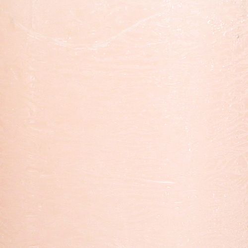 Artikel Durchgefärbte Rosa Stumpenkerzen Hellrosa 60x80mm 4er Set Dekoration