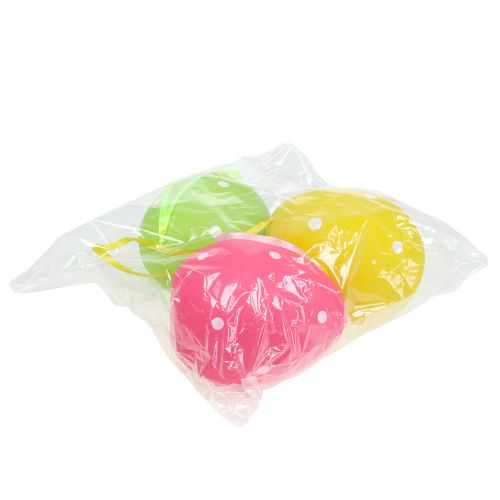 Artikel Ei Plastik bunt 15cm zum Hängen 3 St