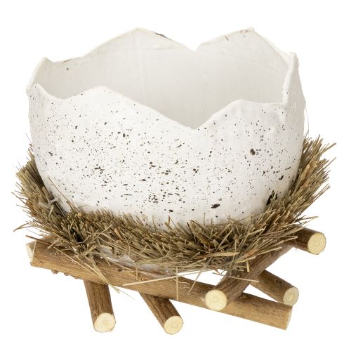 Osternest Schale in Eioptik für Frühlingsdekoration 11cm 4St