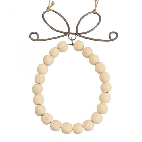 Floristik24 Deko Anhänger Osterei Holz Metall Fensterdeko 13x18cm 4St