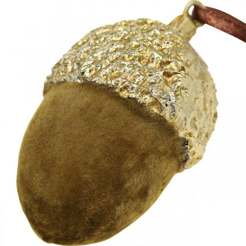 Artikel Eicheln zum Hängen, Advent, Baumschmuck, Herbstdeko H6,5cm Ø4cm 6 St