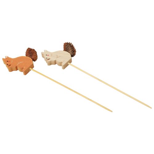 Artikel Eichhörnchen Deko Blumenstecker Holz 9×8×1,5cm 12St