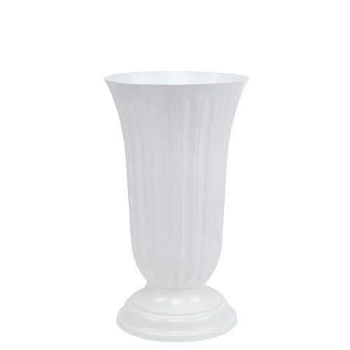 Floristik24 Lilia Vase Weiß Ø16cm 1 St