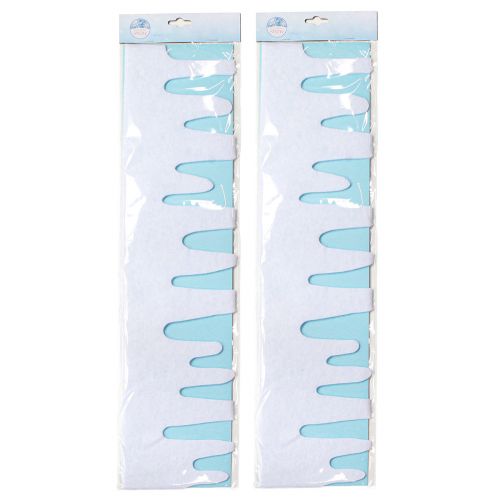 Artikel Eiszapfengirlande Schneevlies Fensterdeko 15×180cm 2St