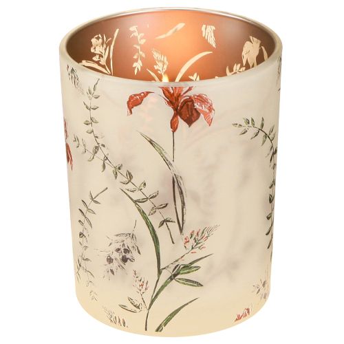 Artikel Elegantes Windlicht mit floralem Motiv für harmonische Raumgestaltung 12,5cm 2St