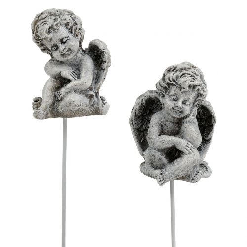 Artikel Engel Grau als Stecker 5cm - 5,5cm 8 St