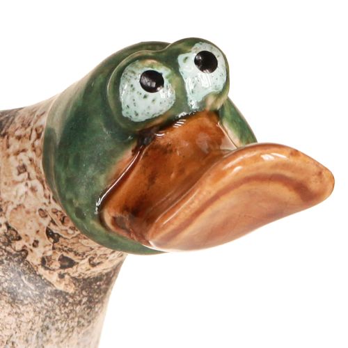 Artikel Enten Deko Keramik Frühling Erpel Braun Grün L15cm 2 St
