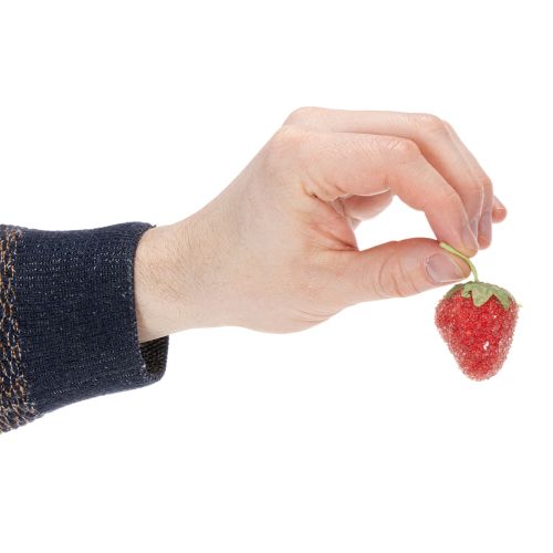 Künstliche Erdbeeren Deko Objekte für elegante Inneneinrichtungen und Feiern 4cm 24St | Floristik24.de