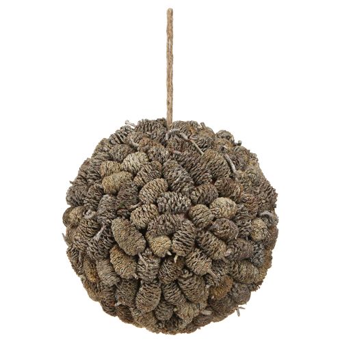 Artikel Erlenzapfen Deko Kugel zum Hängen Weiß gewaschen 20cm