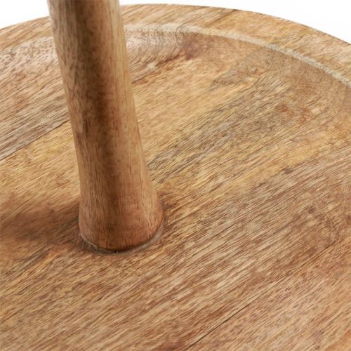 Artikel Etagere Holz Deko 2-stöckig Natur Rund Ø31/20cm H45cm