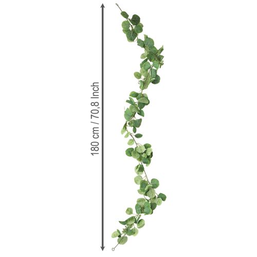 Artikel Eukalyptus künstlich Grüne Blättergirlande mit 2 Ösen 160cm