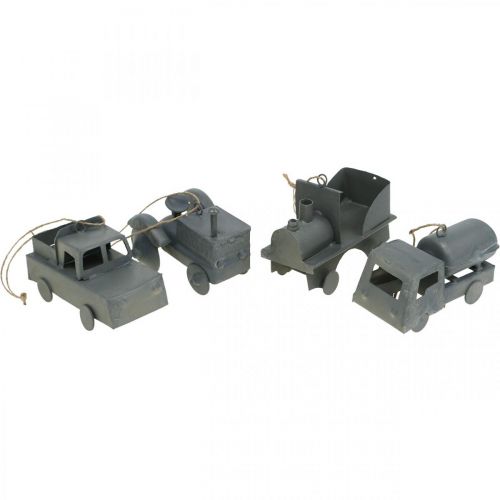 Artikel Fahrzeuge Metall zum Hängen Sortiert 9-10cm 4St