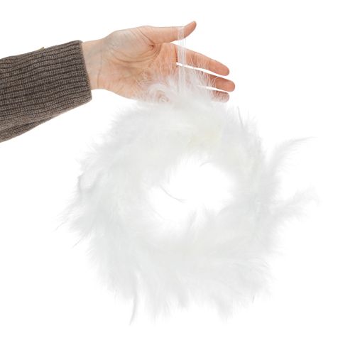 Federkranz Ideal für Hochzeit Dekoration und stimmungsvolle Osterdeko 20cm | Floristik24.de