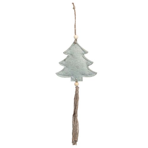 Artikel Filz Christbaumschmuck Tannen und Herzen Grün 11cm 4 St