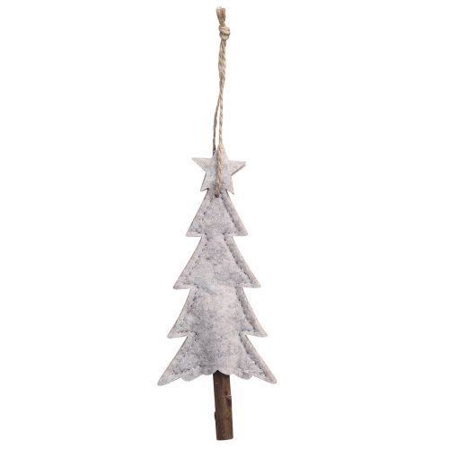 Artikel Filz Tannenbäume Christbaumschmuck Beige Creme 17cm 6 St