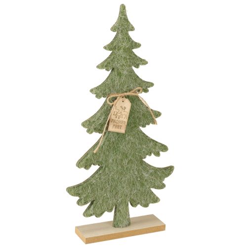 Floristik24 Filz Tannenbaum Deko Anhänger „Frohes Fest“ Grün H42cm
