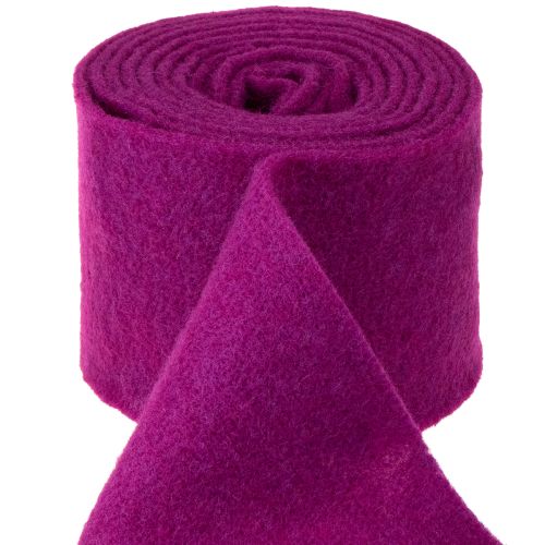 Artikel Filzband Wolle Fuchsia 15cm x 5m für Deko und Basteln