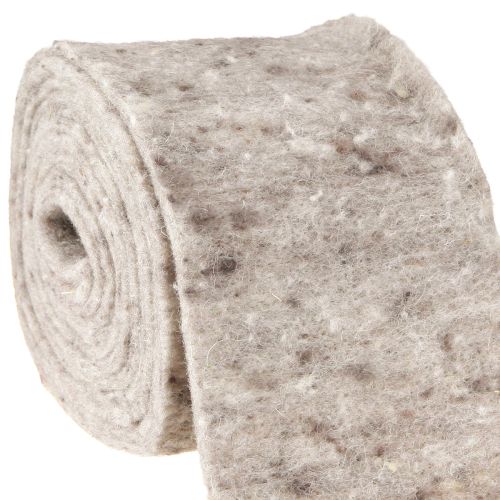 Artikel Filzband, Topfband Grau-Natur 15cm 5m