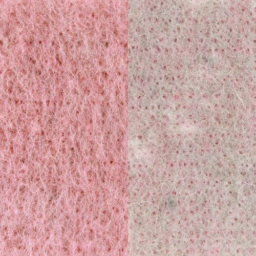 Artikel Filzband, Topfband zweifarbig Altrosa/Grau 15cm 5m