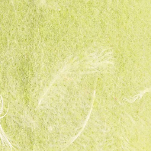 Artikel Filzband Wollband Dekostoff Hellgrün Federn Wollfilz 15cm 5m