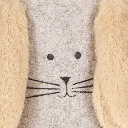 Artikel Filztasche Hasen Deko in Grau Braun Ø13,5cm 3 St