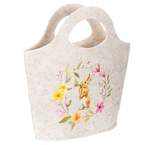 Filztasche mit bezauberndem Osterhasen geeignet für Frühling und Sommer 27cm 4St