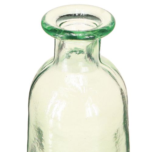 Artikel Flaschen Deko Vase Glas Klar/Grün Retro Ø6,5cm H30cm