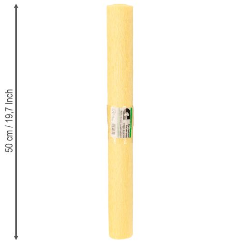 Artikel Floristen-Krepppapier Pastellgelb 50x250cm