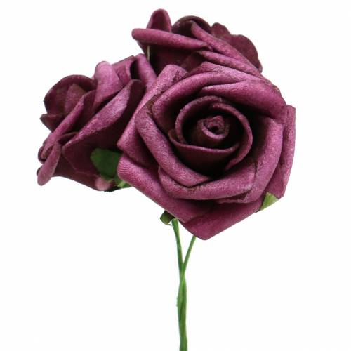 Artikel Foam-Rose Ø3,5cm Mauve 48 St